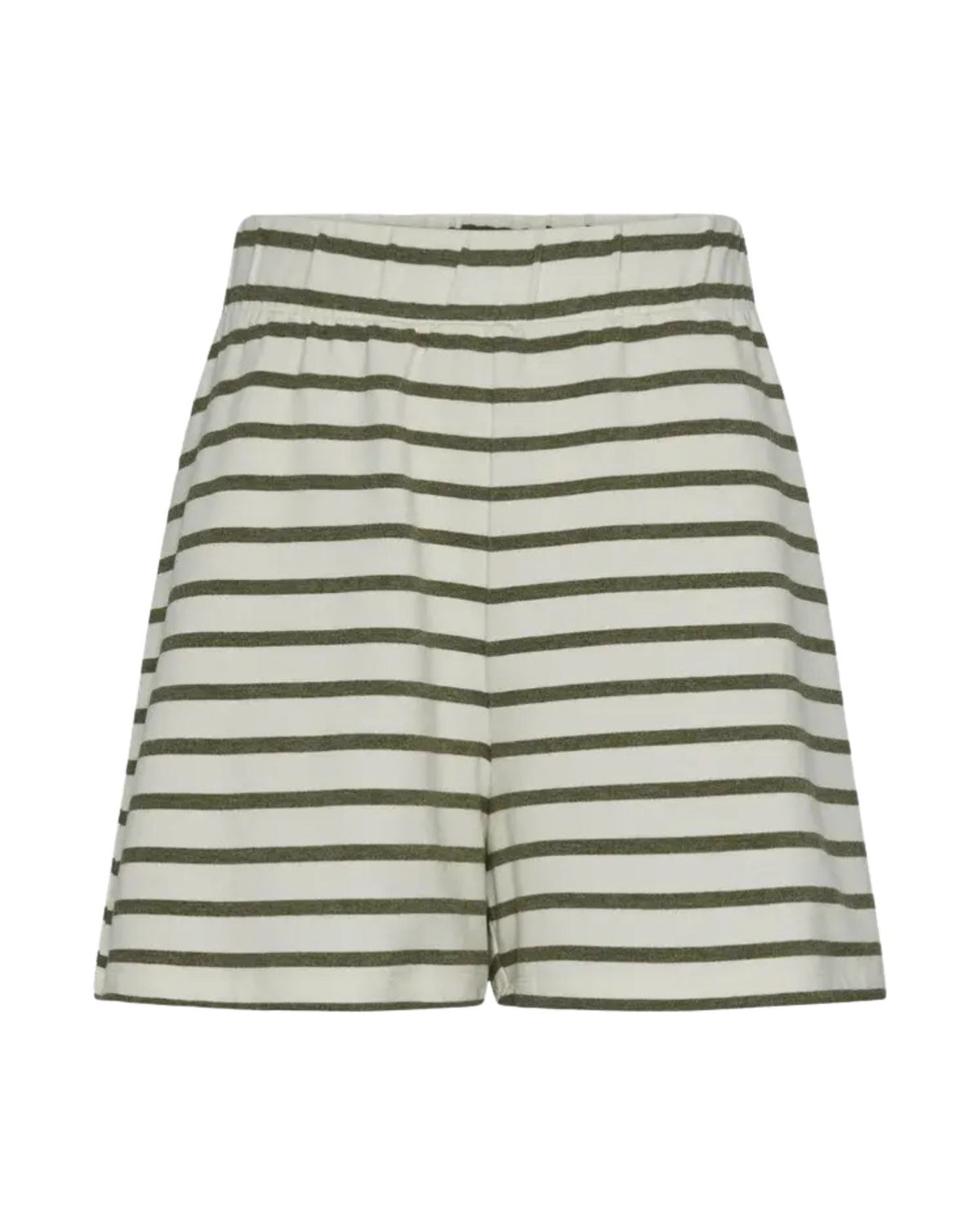 Army green - Pieces - stribet shorts - 17145059