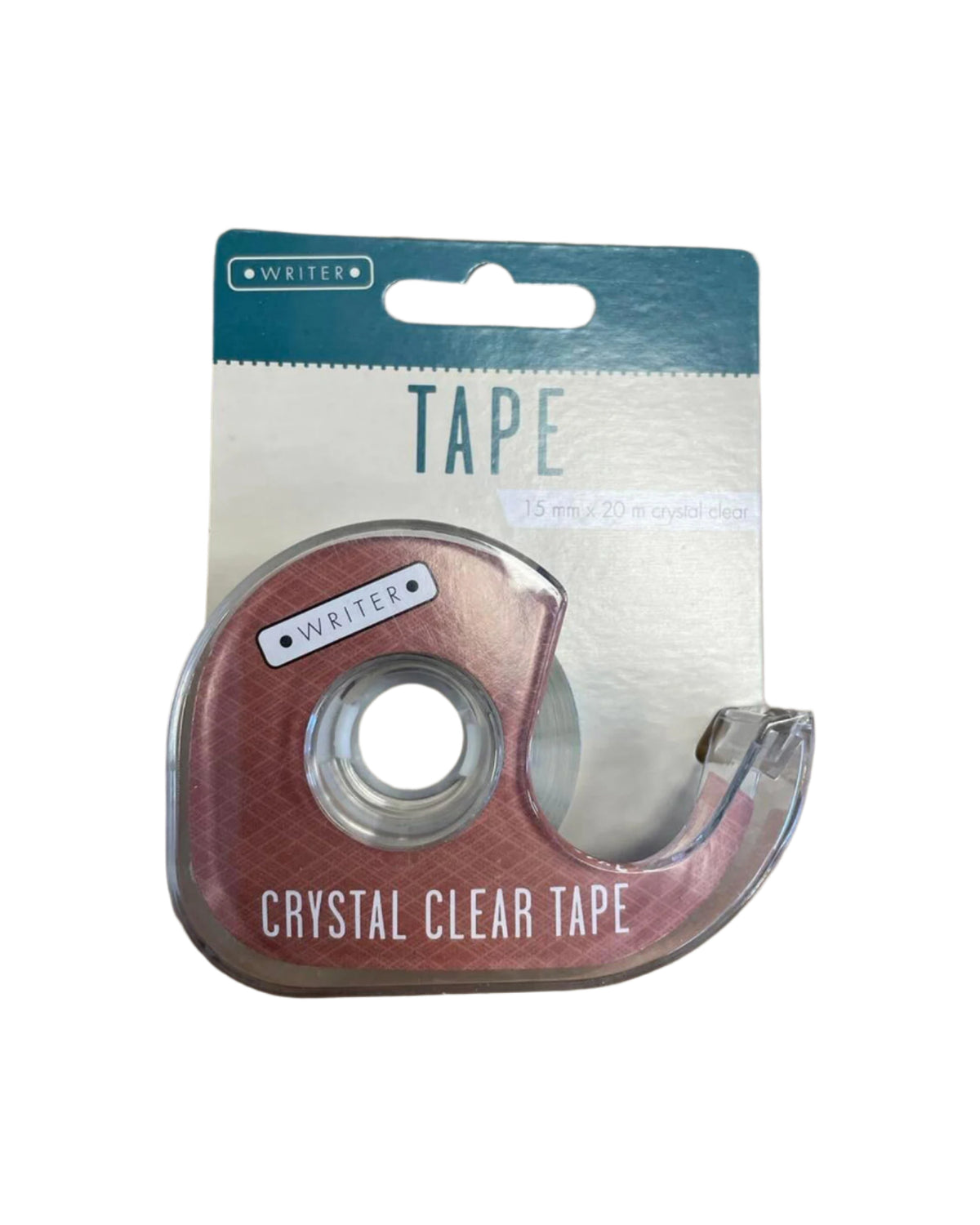 Tape med holder "Crystal clear" 15mmx20m