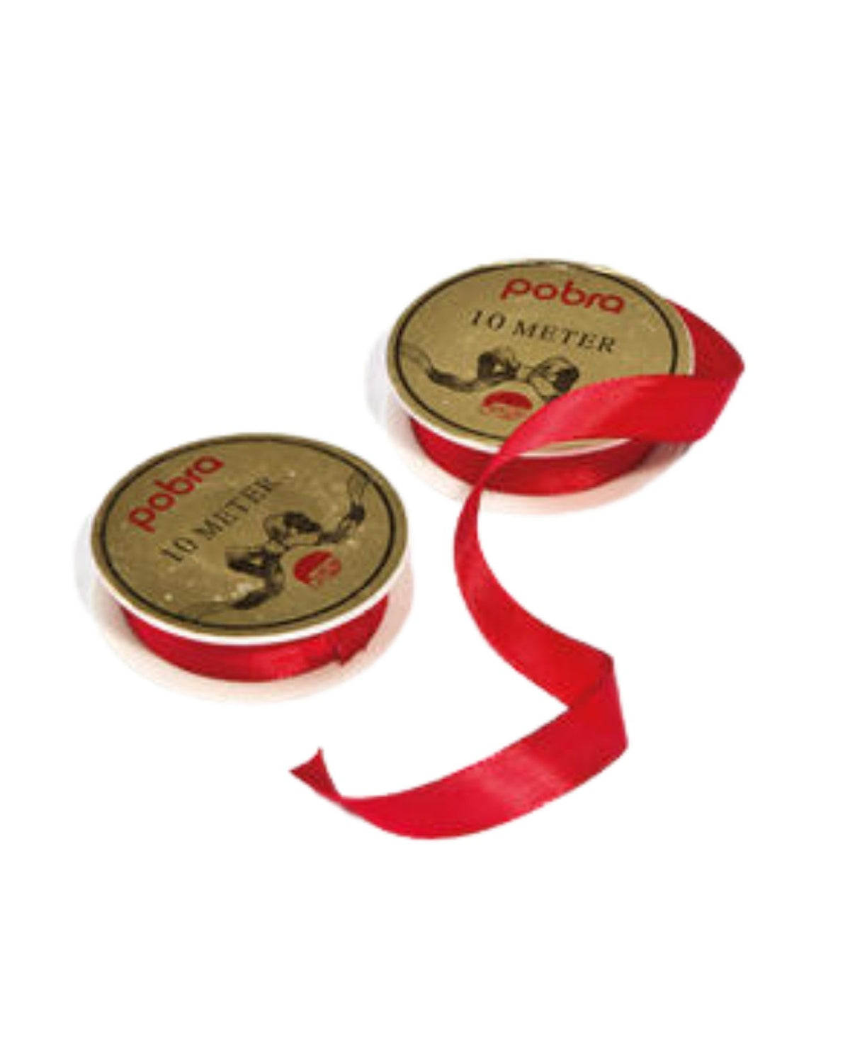 Silk ribbon, 15mmx10m, red