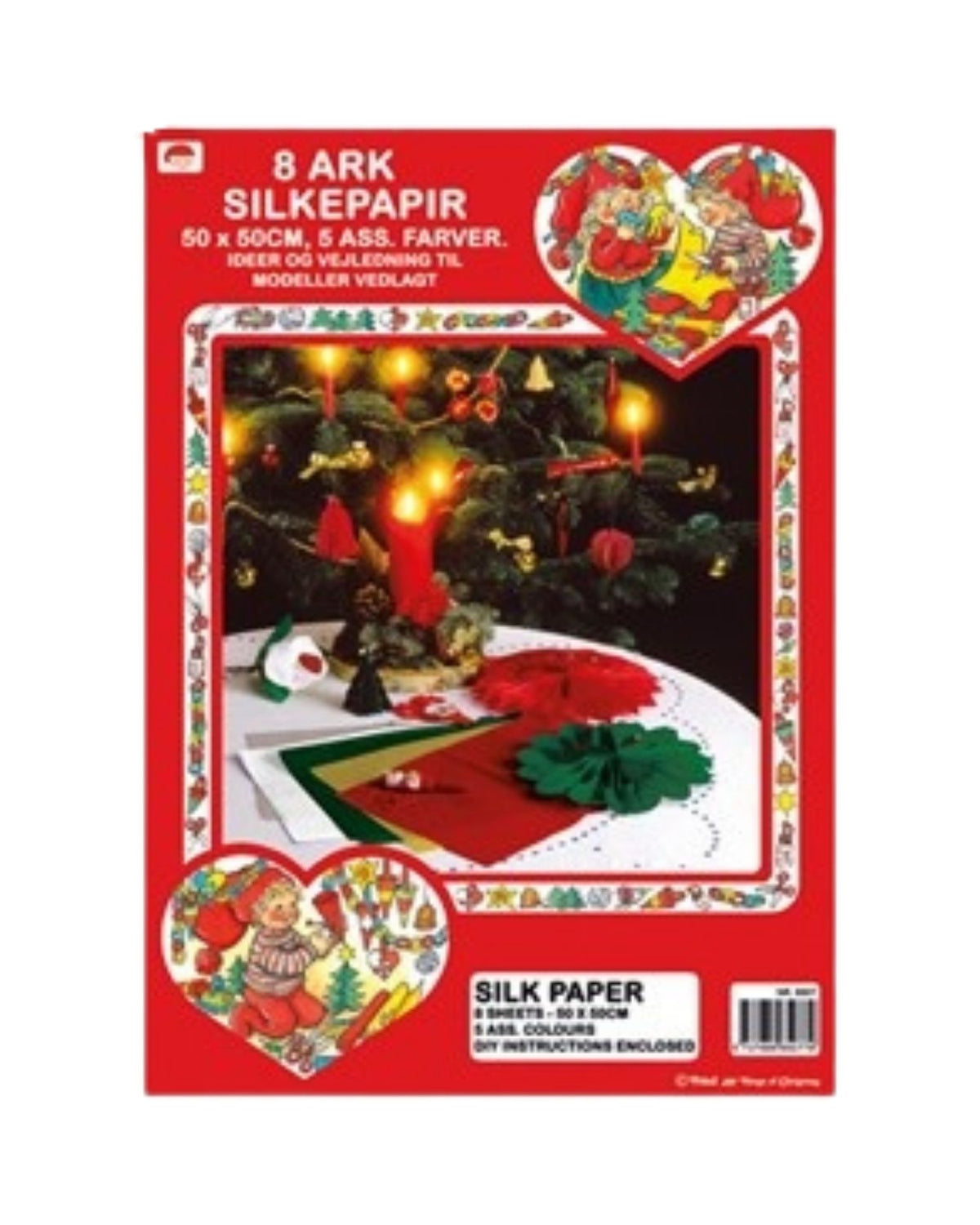 Silkepapir 8 ark m/vejl