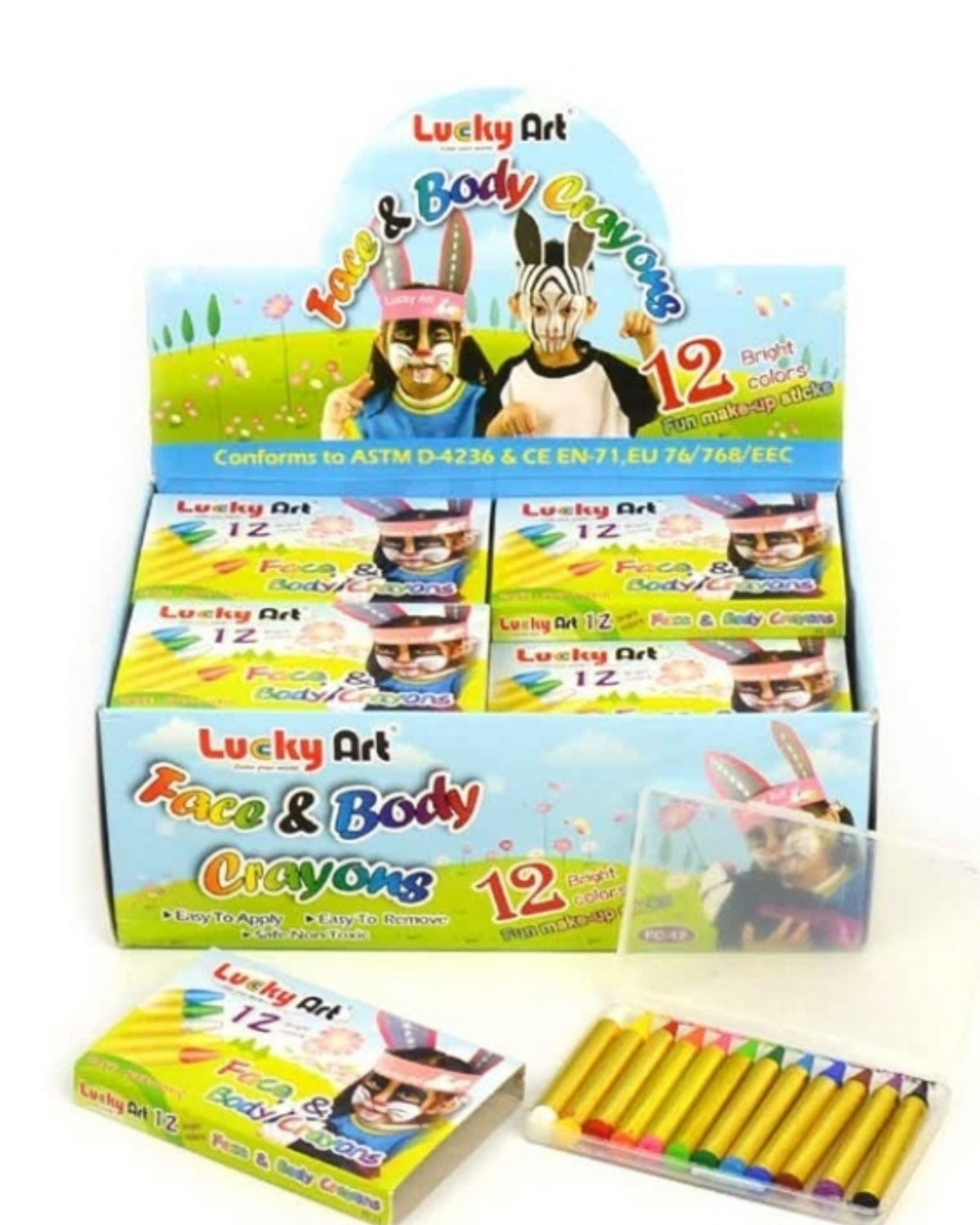 Body Crayon 12 Colors/Set 6cm