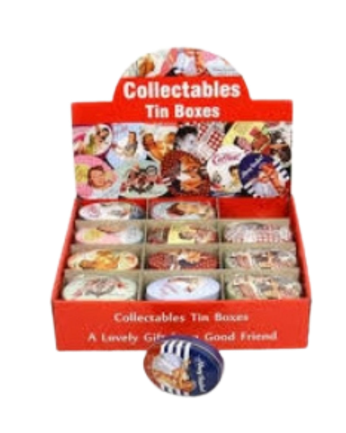 Tin box collectable 9 cm