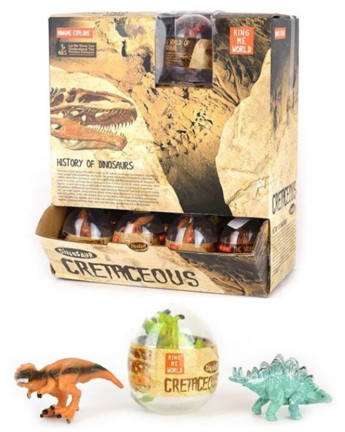 Dinosaur in capsule