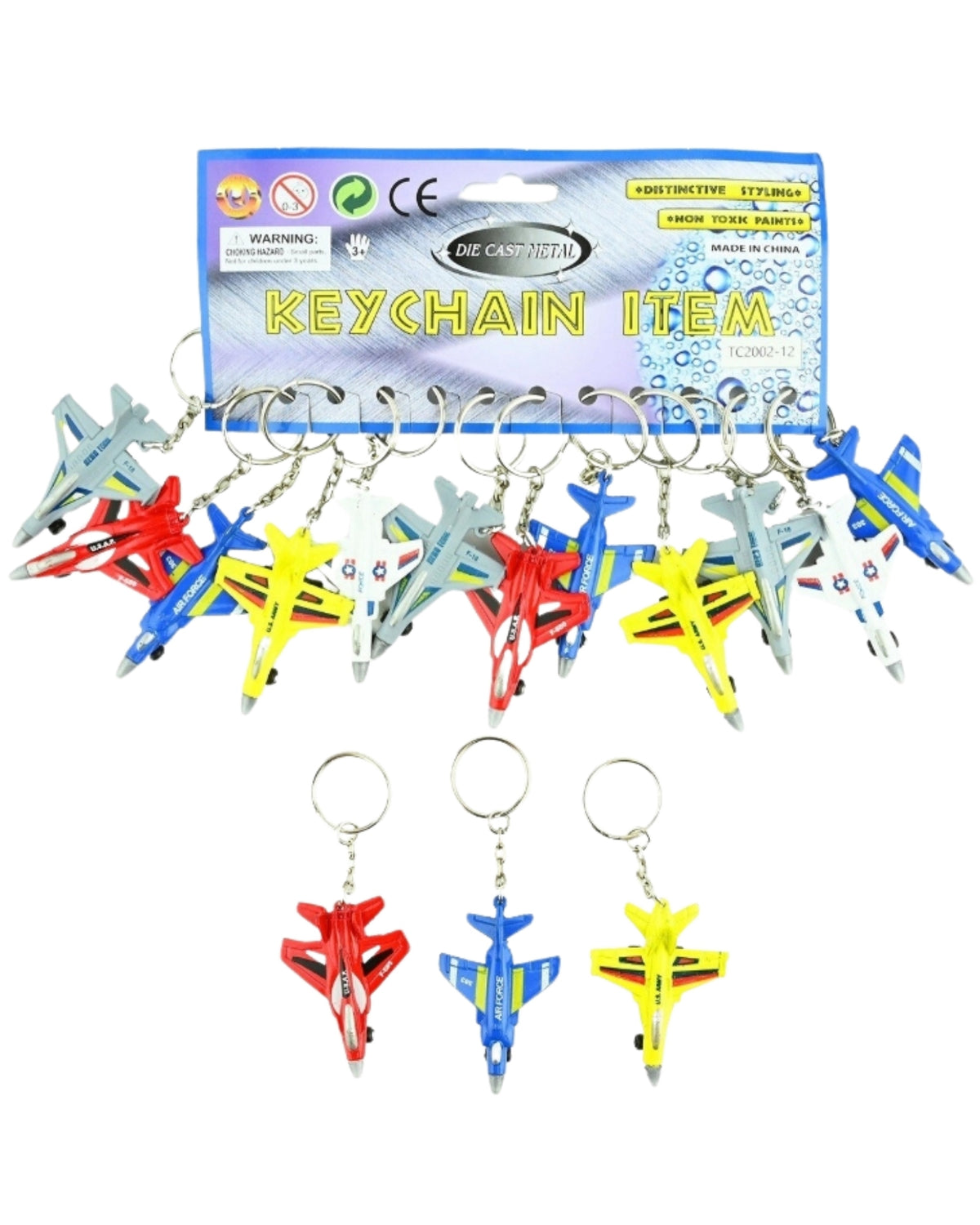 Airplane keychain 6 cm 1 pc.