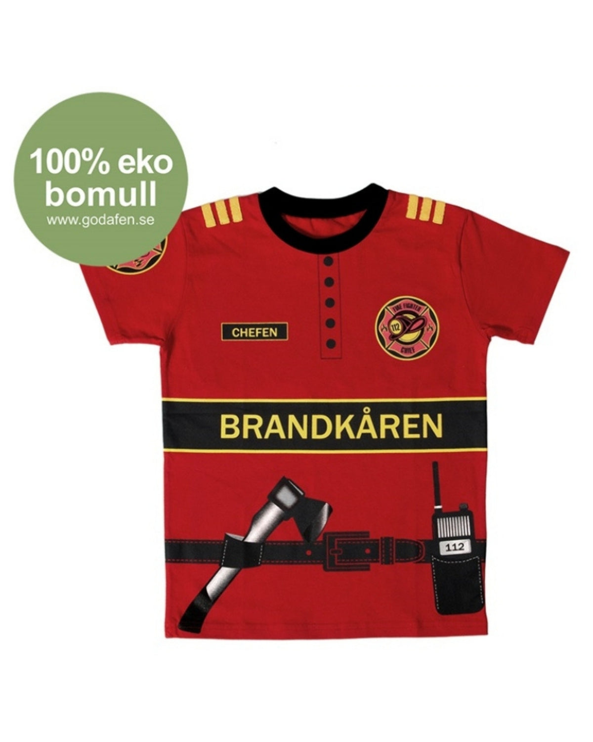 Fire-fighter T-Shirt, organic cotton (4-5 YEARS)