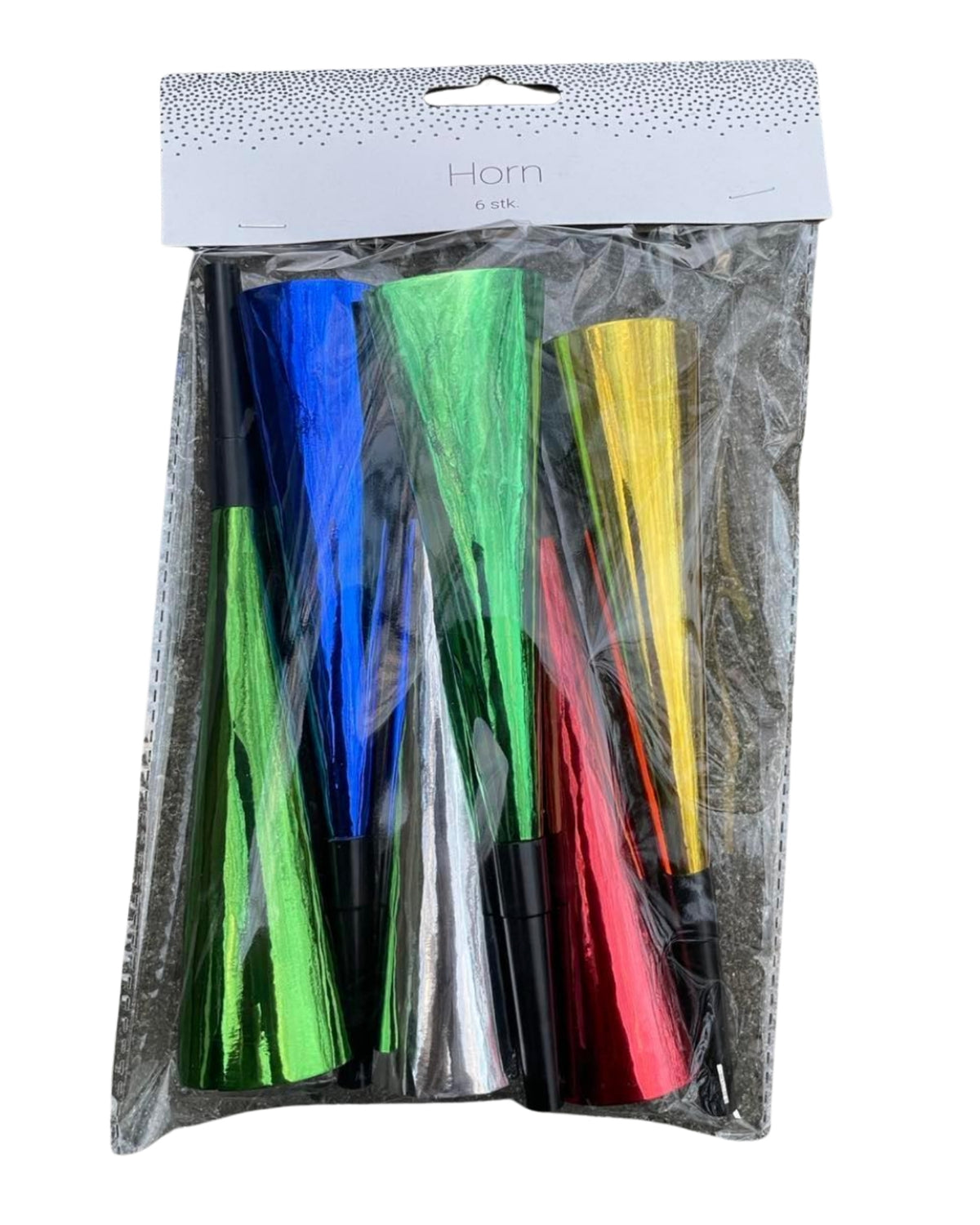 Horns 6 pcs. colored