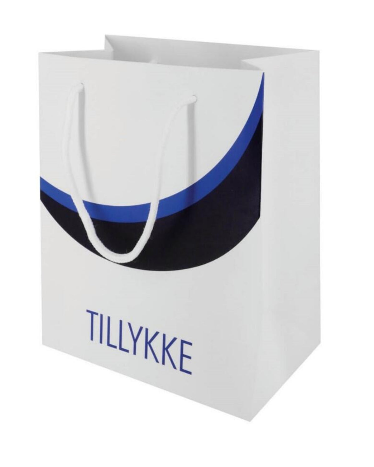 Gift bag with blue Student hat 2 pcs. - 22.5x18x10.5cm