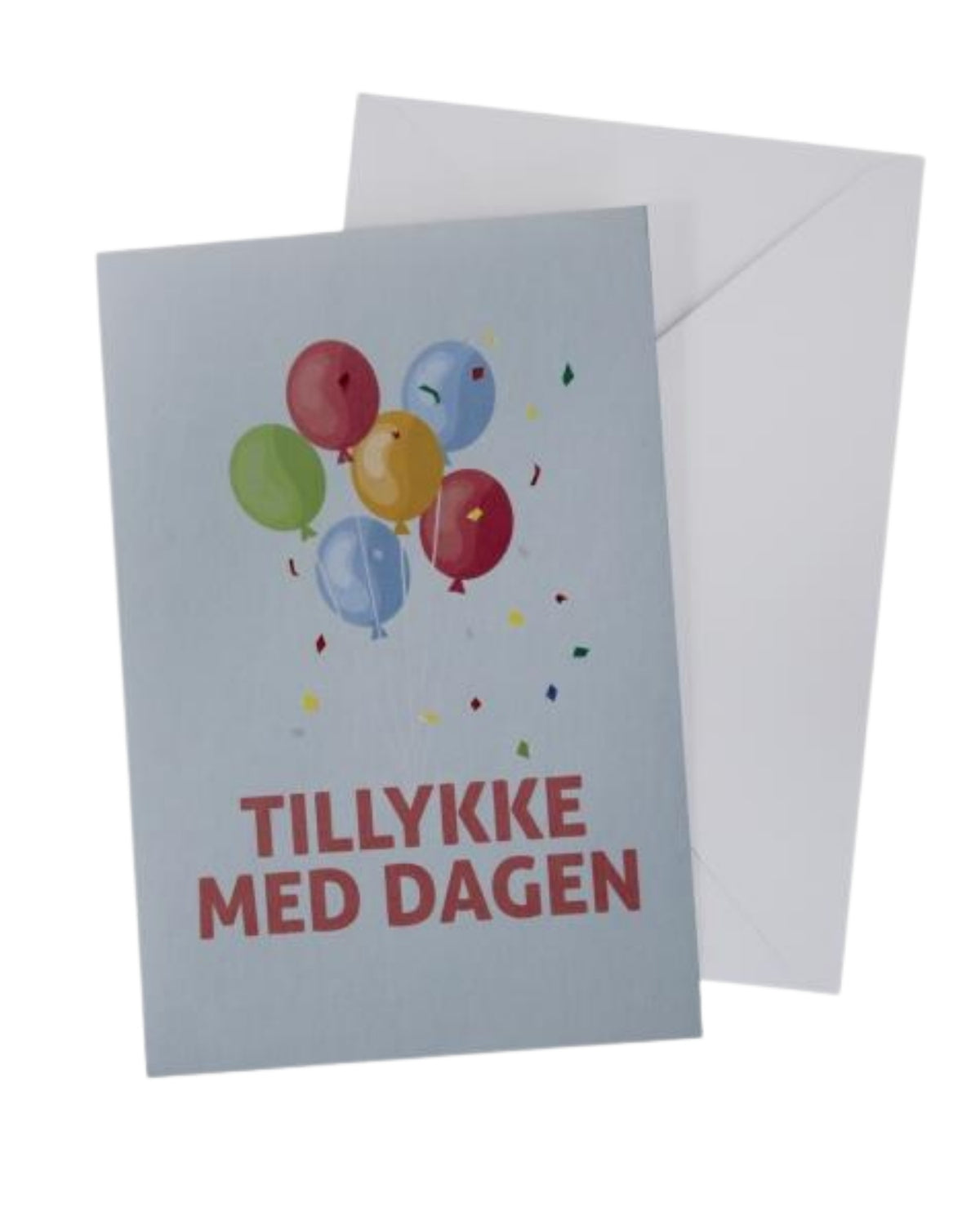 Card with envelope balloons 11x17 cm