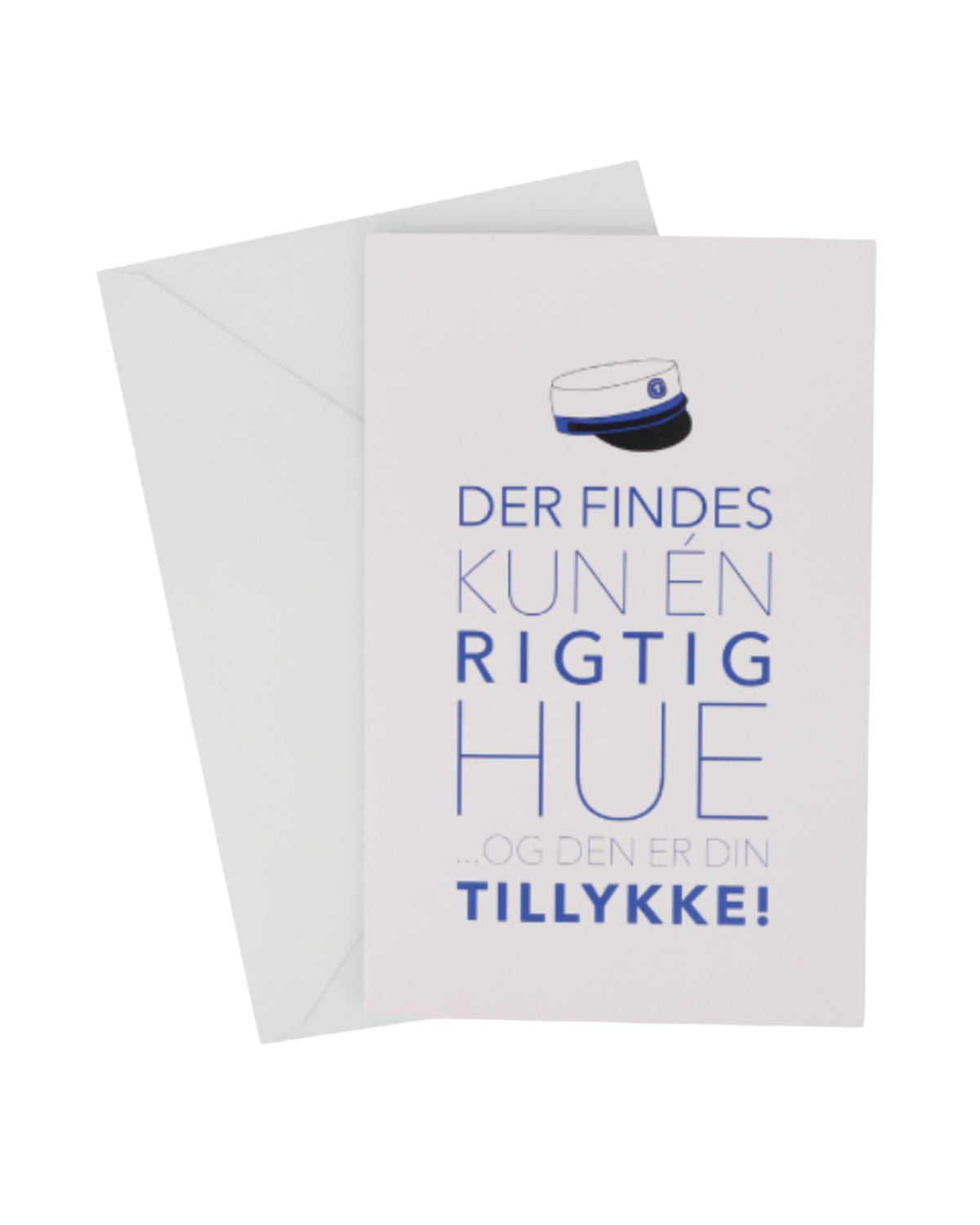 Student card with envelope 11x17cm - Blue cap