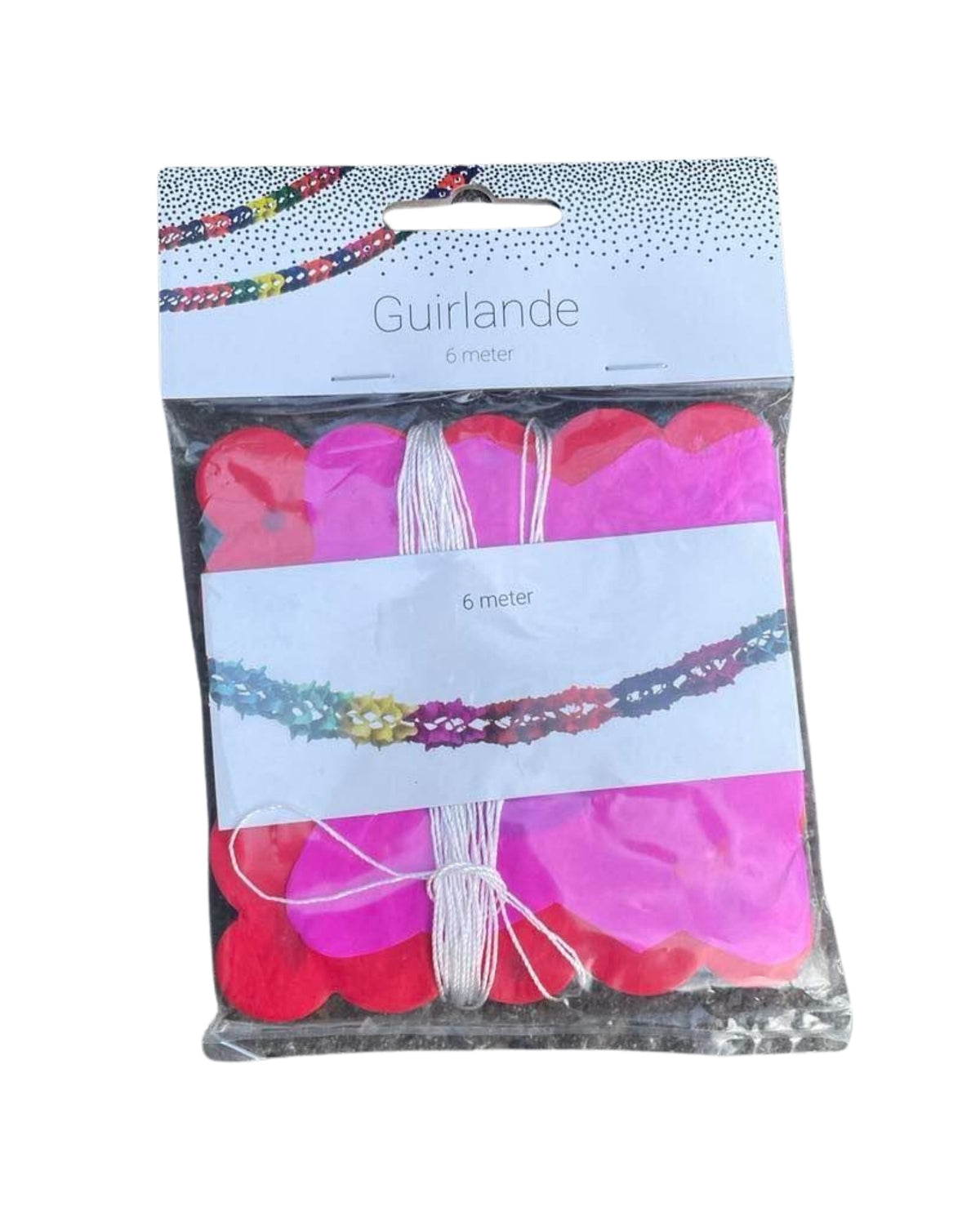 Garlands paper square 6 meters