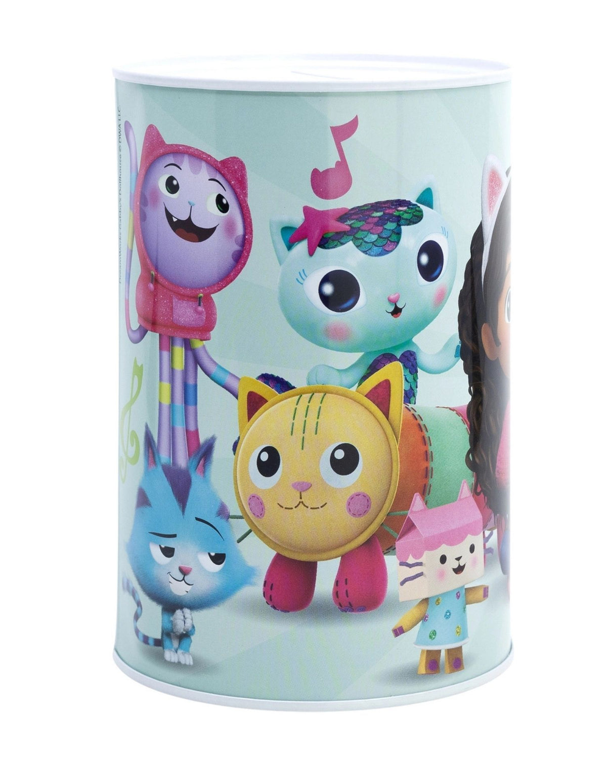 Gabby's dollhouse piggy bank in metal