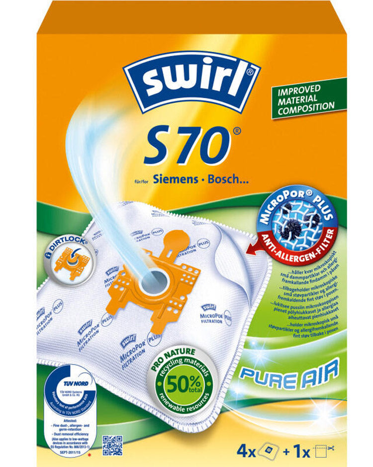 Støvsugerposer SWIRL S70
