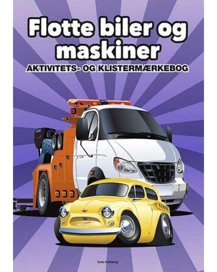 Flotte biler og maskiner aktivitets- og klistermærkebog