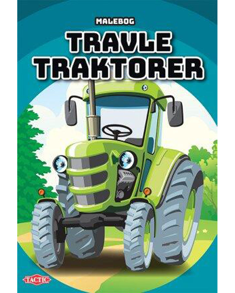 Coloring book Busy tractors