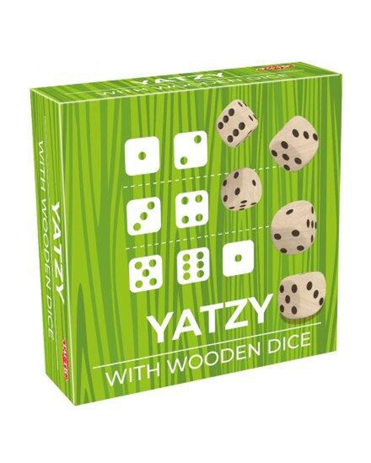 Yahtzee with wooden dice