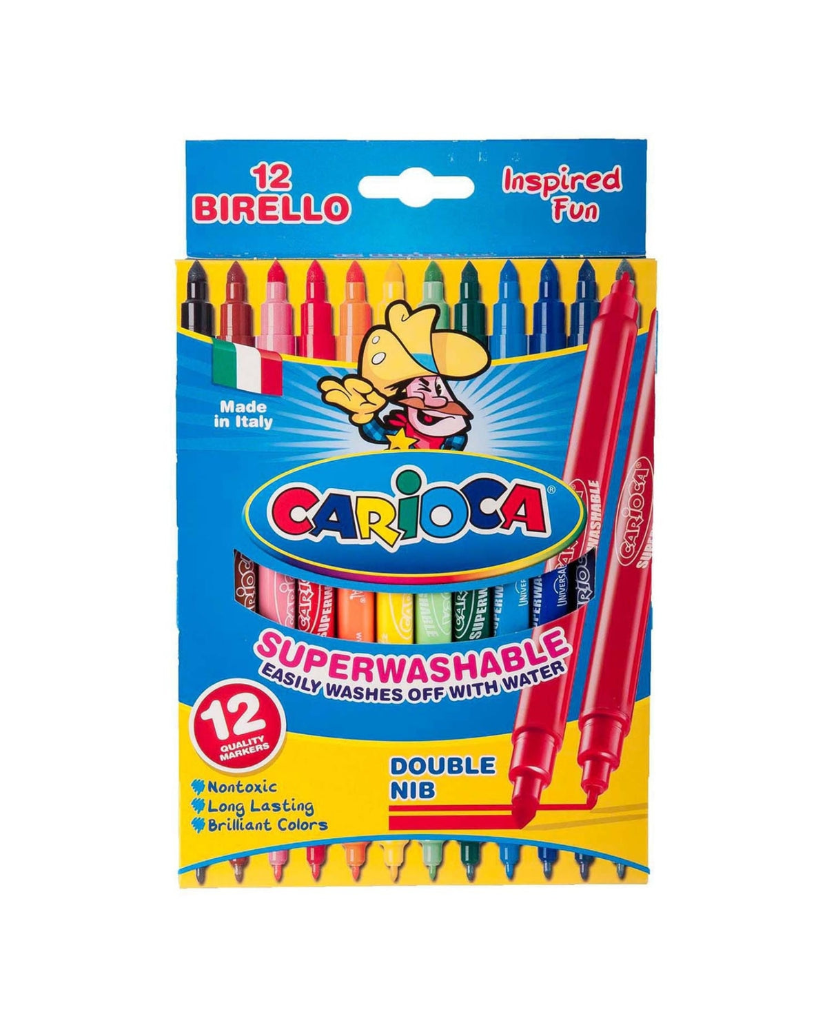 Markers Thick Thin 12 pcs - CARIOCA